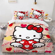 Sanrio Hello Kitty Bedding Sets Comforter 3 Piece Sets