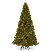 Pre-Lit Artificial Christmas Tree, North Valley Spruce, White Lights, Includes Stand