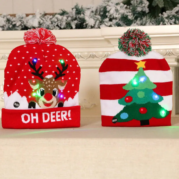 LED Christmas New Year Hats