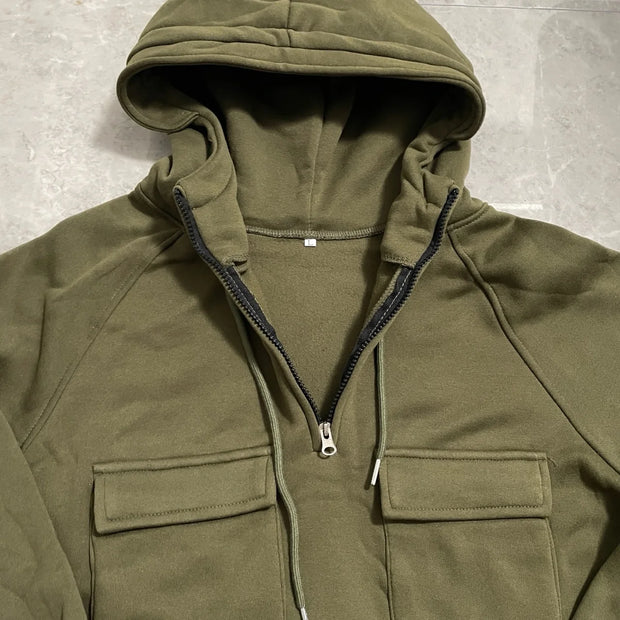 Men's Tactical Half Zipper Hoodies