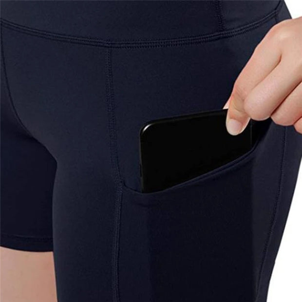 Women High Waist Lifting Yoga Cycling Shorts