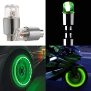 2/4Pcs Car Wheel Air Valve Stem Led Light Caps Cover