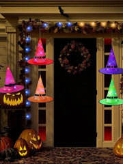 Glowing Halloween Decor LED Luminous Witch Hats