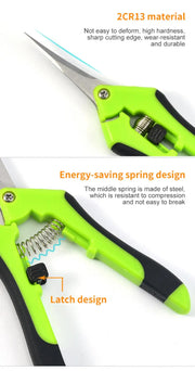 Stainless Steel Garden Pruning Scissors