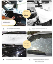 Thickened Foldable Umbrella Type Heat Insulation and Light Blocking Car Windshield Sunshade