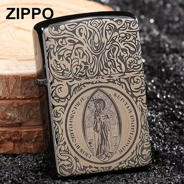 Zippo Copper Lighter Sculptured Constantine Priest Oil Lighter in box