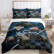 Cartoon Monster Truck Comforter Bedding Sets