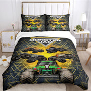 Cartoon Monster Truck Comforter Bedding Sets