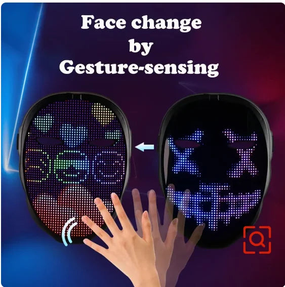 Face Transforming LED Mask with App