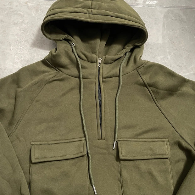 Men's Tactical Half Zipper Hoodies