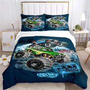 Cartoon Monster Truck Comforter Bedding Sets