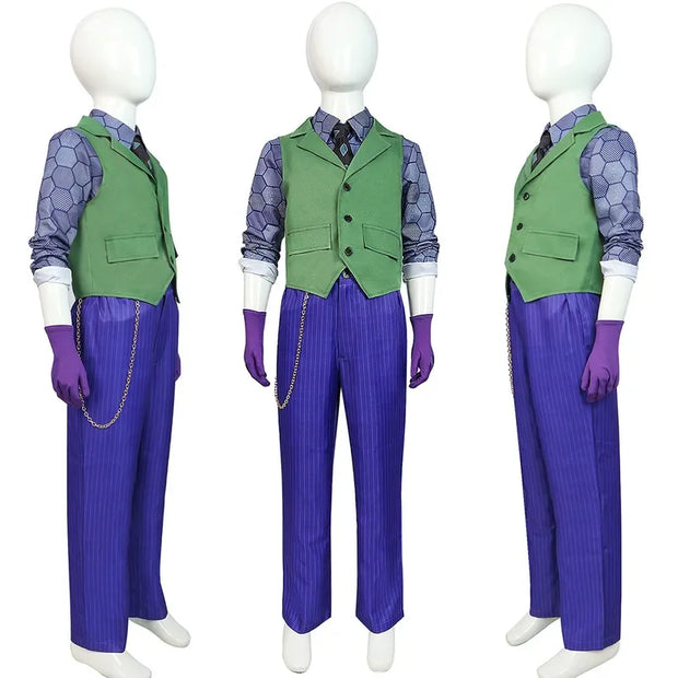 Adult/Kid Joker Cosplay Costume