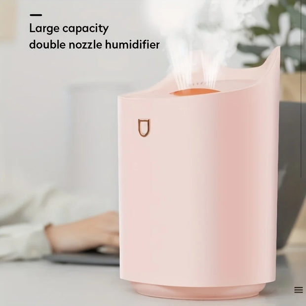 3.3L Large Capacity Double Nozzle LED Light Humidifier Essential Oil Diffuser