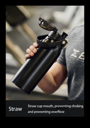 2L Stainless Steel Thermal Bottle With Straw