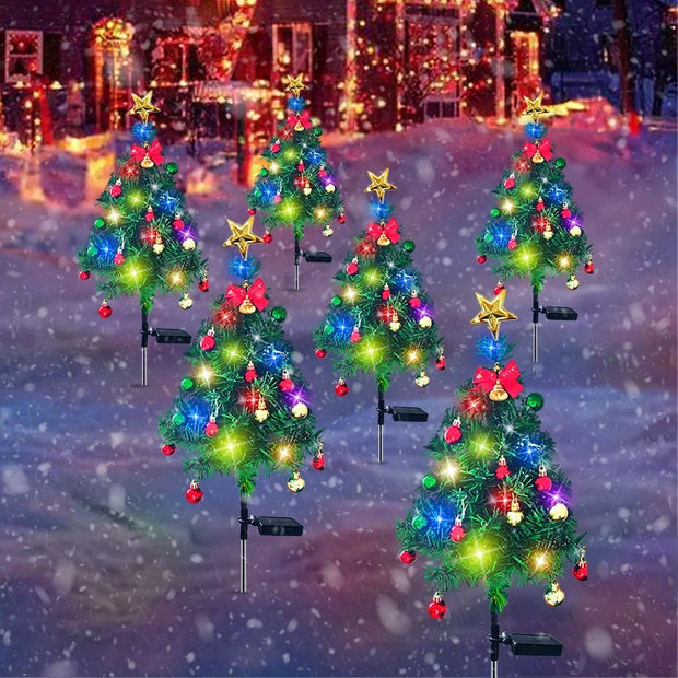 LED Solar Christmas Tree Decor Lights