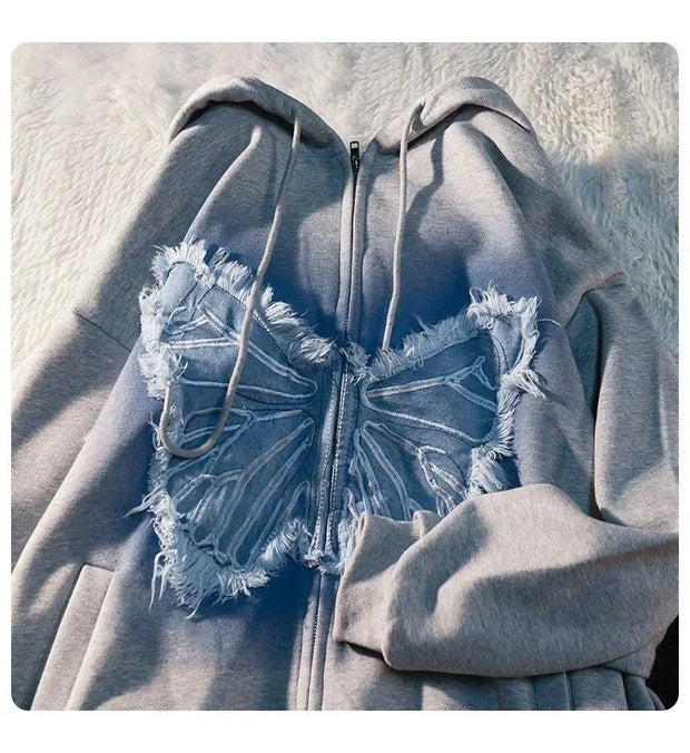 New American Street Butterfly Hoodie