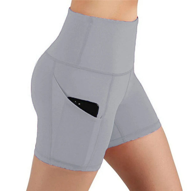 Women High Waist Lifting Yoga Cycling Shorts