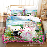 Sanrio Hello Kitty Bedding Sets Comforter 3 Piece Sets