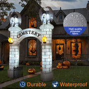 10FT Inflatable Halloween Haunted Cemetery Arch Yard Decoration