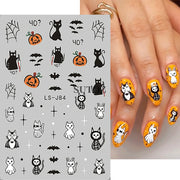 3D Halloween Nail Art Stickers