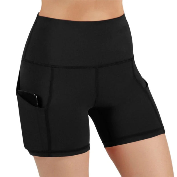 Women High Waist Lifting Yoga Cycling Shorts