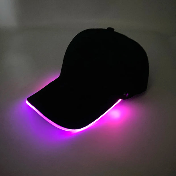 Trendy Light Up Glowing Baseball Hats and Earrings LED Luminous DJ, Dance, NightClub, Bar, Parties