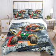 Cartoon Monster Truck Comforter Bedding Sets