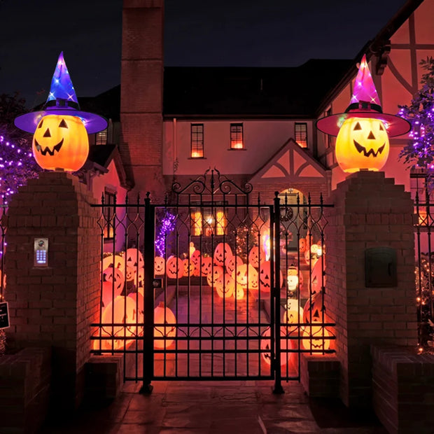 Glowing Halloween Decor LED Luminous Witch Hats